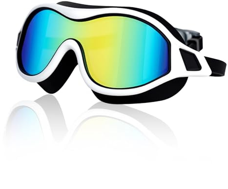 BSITSSS Moda Gafas Natacion Hombre Mujer, Gafas de Natacion Impermeables y Antivaho, Swimming Goggles, Montura Grande Gafas Piscina para Universal Adultos