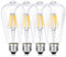 WEDNA 4er Pack E27 6W Vintage Edison LED Glühbirne, ST64 LED Antike Filament Lampe Ersetzt 60W (2700K Warmweiß, Nicht dimmbar) Ideal für Nostalgie und Retro Beleuchtung