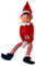 Elves Behavin Badly 12 Inch Long Leg Soft Body Vinyl Face Elf with Hat