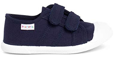 Pisamonas Zapatillas Niños Lona Cinta Adhesiva Talla 23 Color Azul Marino