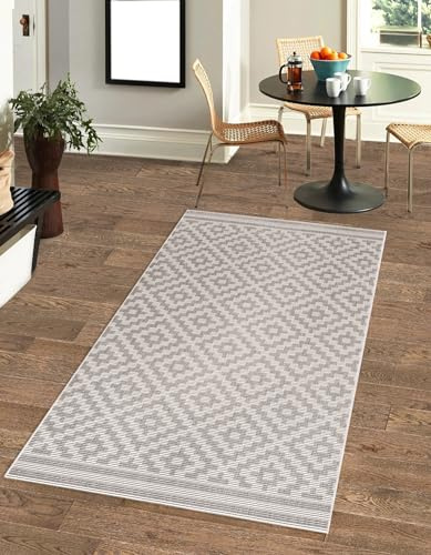 DomDeco In- und Outdoor-Teppich 140x200cm aus Kunststoff für Innen und Außen