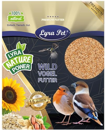 Lyra Pet® 10 kg Millet Blanc-Jaune en Vrac, Aliment pour Oiseaux Sauvages
