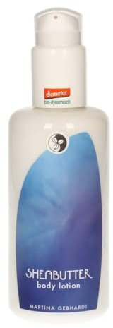 Martina Gebhardt Naturkosmetik Sheabutter Body Lotion | Demeter | Für empfindliche & irritierte Haut | Sehr feuchtigkeitsspendend | 2 x 150 ml