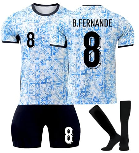 Nr.7 24 Fußball Trikot, Neue Hause/Auswärts Fußball Trikot für Kinder Erwachsener, Fussball Trikots Shorts und Socken Anzug Jungen Herren