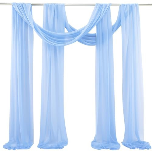 Tessuto drappeggio for arco nuziale, drappo for arco nuziale, runner da tavolo lungo for matrimonio, tessuto chiffon, tenda mantovana, tende da soffitto, arco nuziale, fondale, tenda mantovana for arc