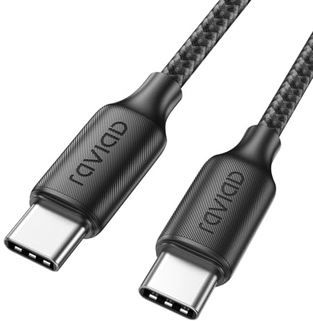 RAVIAD Cable USB C Carga Rapida 100W 1M Cable USB C a USBC PD3.0 5A Cable