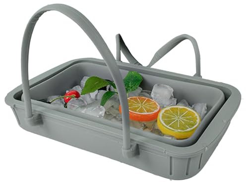 de glace de fête - baignoire en bois, glacière de boisson portable | Porte-glace de grande capacité pour le vin, la bière, le champagne | Design transparent, parfait pour les rassemblements, les