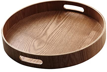 HOMOBABE Bandeja De Madera para Alimentos Tríptico Decorativo De Cocina para Servir Aperitivos Frutas y Postres Casa o Restaurante