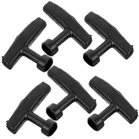 POPETPOP de Manijas de Arranque Diseño Ergonómico 6 Piezas para Motosierra y Agarre Cómodo , Accesorio de Plástico Resistente para Motosierra Negra