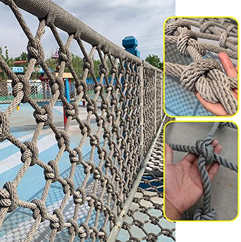 Generico Rete da Arrampicata per Esterni Resistente per Bambini - Rete di Sicurezza in Nylon per parchi Giochi, Corda da 15 mm, Maglia da 12 cm, Ideale per Aree panoramiche, Protezione anticaduta e a