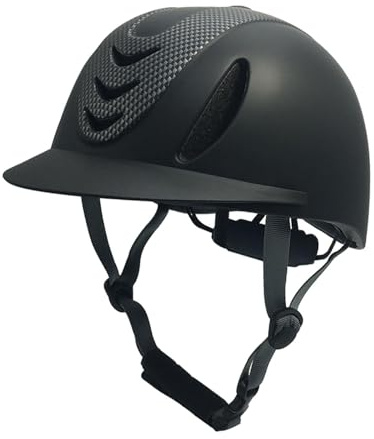 Casco de equitación para ciclismo, deportes al aire libre, con forro extraíble, para niños, color negro