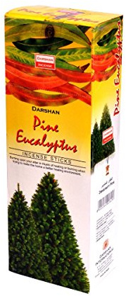 Darshan - Incenso al pino ed eucalipto, 120 bastoncini