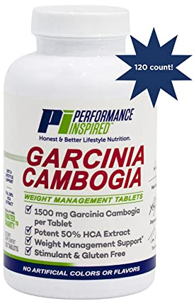Performance Inspired 1500mg Garcinia Cambogia – Stimulant Free – 120 Count