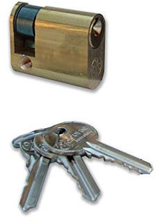 Assa Abloy Yale 0903002 Mezzo Cilindro Ovale 40 mm, 30 x 10