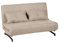SHIITO - Schlafsofa mit Öffnung - 140 x 84,5 x 85,5 cm - Modell Luky - Maximale Entspannung und Komfort - Ausziehsystem - Beige