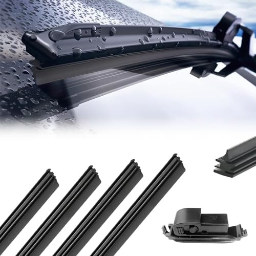 Universal Scheibenwischergummi,Wischergummi Scheibenwischer,Ersatz Wischergummi,Scheibenwischer Gummi,Ohne Knochen Scheibenwischer,4 Stück, 700mm(Scheibenwischer Nicht Im Lieferumfang Enthalten)