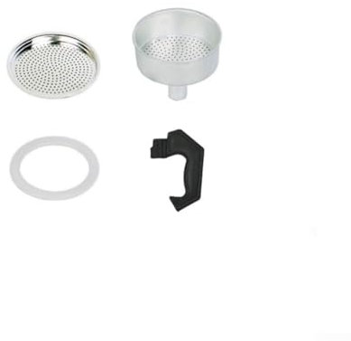 SPORTARC Juego de accesorios para ollas de moca, café expreso, piezas de repuesto para olla de café y moka, filtro de embudo (1 taza)