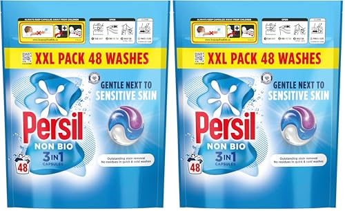 Persil Non Bio 3 in 1 Washing Capsules 48 washes (Pack of 2)