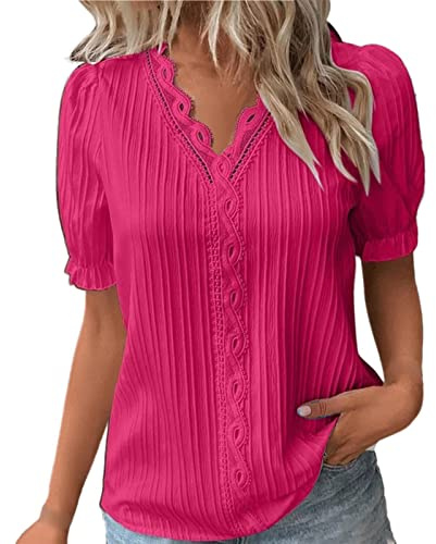 Femme Chemisier Jaune Femme Chic Blouse Chic pour Mariage Haut Cache Coeur Croisé T Shirt Ete Fluide Tunique Taille 50 de Mes