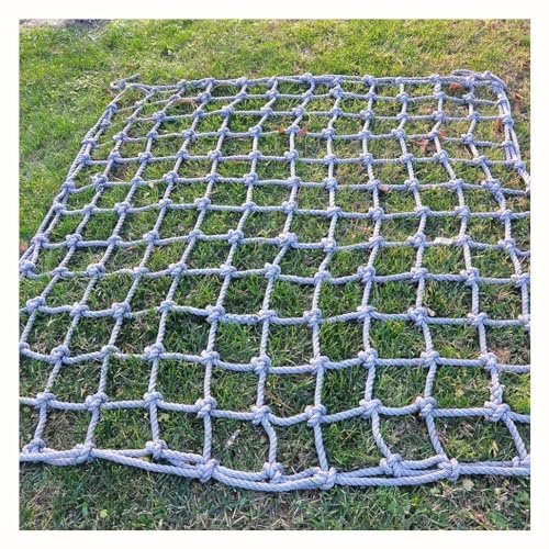 Playground Net Climbing Dia 6mm, Safety Nets Cargo Rope Heavy Duty Netting Treehouse Protection, Rope Ladder Swing Nylon Rope Balcony(6mm-6cm,1X2m/3.3X6.6ft)