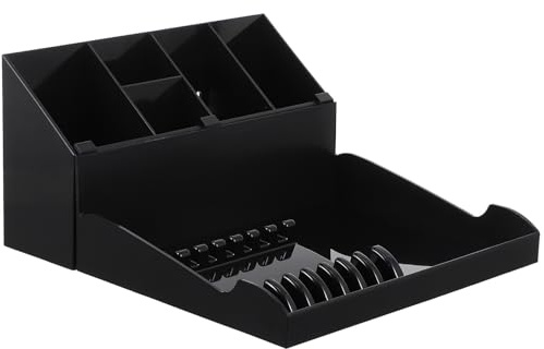 TOPBATHY Organisateur Outils de Coiffure pour Ciseaux Peignes et Pinces avec Plateau de Rangement pour Accessoires de Barbier