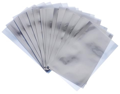 TOPPERFUN Paquet Antistatiques Refermables en Pet et Cpp pour Protection ESD Structure 4 Couches 200 9x6 Cm des Composants Électroniques Sensibles