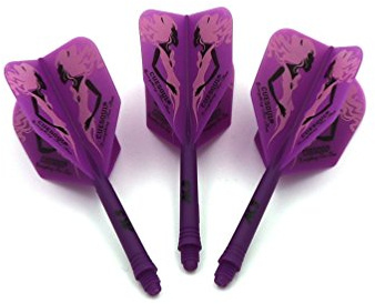 CUESOUL Rost Ejes de Dardos Integrados Personalizados y vuelos de Dardos medianos, Juego de 3 Piezas de patrón de Belleza (CSAK-5MN5)