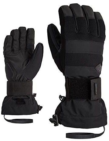 Ziener Herren Milo Snowboard-Handschuhe/Wintersport | wasserdicht, atmungsaktiv; Protektor, Black, 7