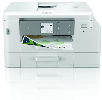 Brother MFC-J4535DWXL - Imprimante Jet d'encre Multifonction 4-en-1 (Impression, Copie, Scan, Fax) Pack All in Box incluant des Cartouches XL, éligible au Forfait EcoPro.