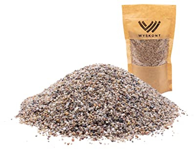 WYSKONT Gravier d'Aquarium - Sable d'Aquarium 25 kg - Sable d'Aquarium Deco - Gravier Décoratif - Gravier de Rivière - Cailloux de Jardin - Substrat d'Aquarium - Sable pour Terrarium - 1-3 mm