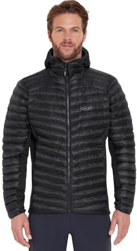 Rab Men's Cirrus Flex Hoody - Lightweight Insulated Coat for Trekking, Skiing, & Climbing - Black - XX-Large