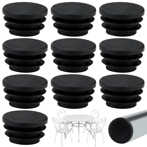 Lotbun 10pcs Tapones de láminas de 25/22/20mm de diámetro, Eliminan el Ruido y los Arañaz, Protector Patas sillas, Protector Suelo Silla, Tacos de Goma (22mm)