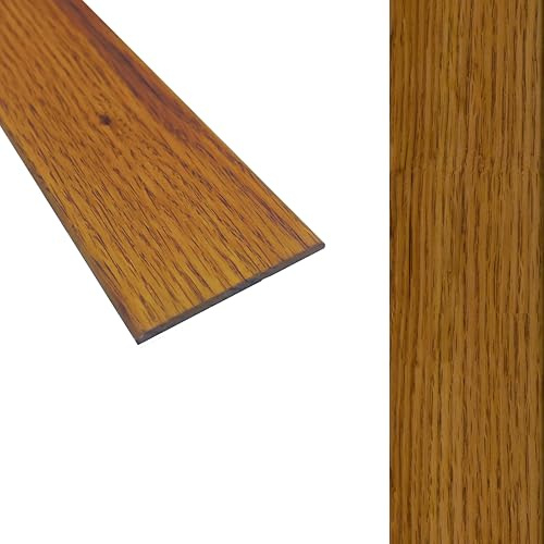 Solid Oak Flat Threshold Transition Door Bar 70mm Wide x 6mm Thick - For Solid, Engineered & Laminate Flooring. 0.9m, 1.1.0m, 1.8m or 2.7m Lengths. (Golden Oak, 2.7m)