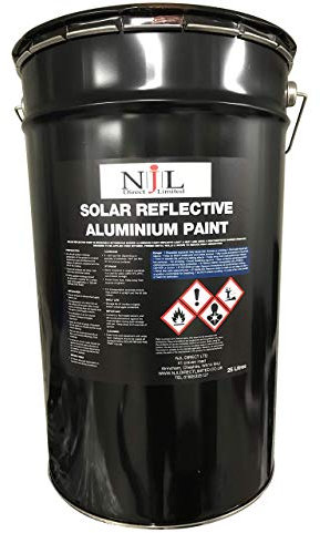 Njl Solar Reflective Roof Coating Paint Aluminium Silver 25 Litre