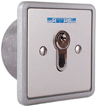 Schlüsseltaster einseitig tastend Unterputz, verschieden- und gleichschließend (Verschiedenschließend) mit 3 Schlüsseln