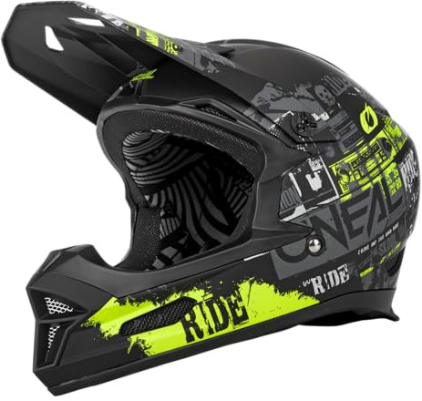 O'NEAL | Mountainbike-Helm | MTB Downhill | Robustes ABS, Ventilationsöffnungen für Luftstrom & Kühlung, ABS Außenschale | Fury Helmet Mahalo | Erwachsene | Multi | Größe XL
