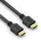 conecto Cable HDMI Alta Velocidad con Ethernet, Ultra-HD, conector chapado en oro, 4K, negro, 1,50m