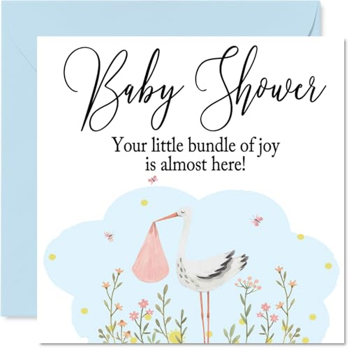 Carte de fête prénatale – Bundle Of Joy – Cartes de félicitations pour nouveau-né cartes de félicitations pour nouveau-né cadeaux de bienvenue dans le monde cartes de vœux pour bébé 145mm