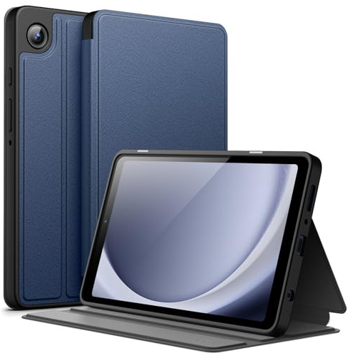JETech Skyddsfodral för Samsung Galaxy Tab A9 8,7, Marin | Stativ i Flera Vinklar, Tunt Skydd Skal, Automatisk Väckning/Sömn