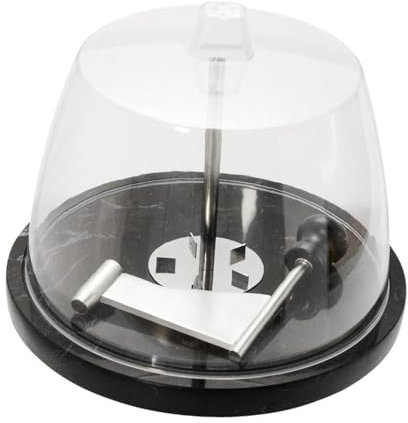 perfk Rizador de Queso, rebanador de Queso, Queso Duro y Chocolate, trituradora rotativa Multifuncional de Acero Inoxidable, Cortador de Queso