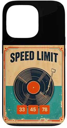 Tourne-disque vinyle rétro pour DJ 33 45 78 tr/min Coque pour iPhone 13 Pro