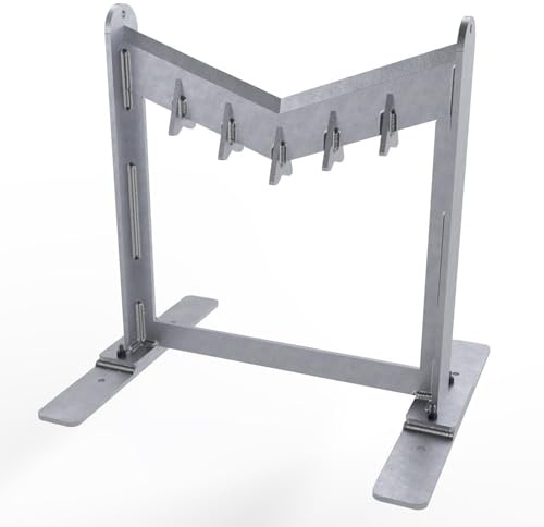 13.8 Inch XL Manual Log Splitter with Self-Locking V-Blade for Hands-Free Safety - Unbreakable Welded Steel Firewood Cutter - Rust-Proof Electroplated Finish for Large Rounds, Fireplace & Camping