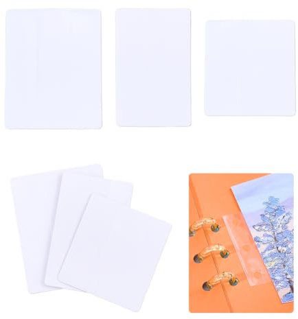 SUPERFINDINGS 150Pcs 3 Sizes Ring Binder Stickers Self-Adhesive Clear Hole Reinforcement Stickers Sturdy Page Hole Reinforcers or No Punched Paper Ring Labels