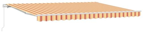 Xhnifbn Tenda da sole con braccio articolato, 450 x 300 cm, tenda retrattile in poliestere, tenda da giardino e terrazza, con telaio manuale e tessuto per tenda abbinato