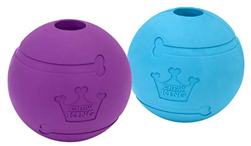 Chew King CM-10031-CS01 Hundespielzeug, extrem langlebig, Naturkautschuk, alle Rassengrößen, 2 Stück