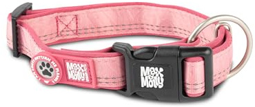 Max & Molly Hundehalsband mit Gotcha! Smart ID Sicherheitsanhänger, Matrix 2.0 Rose/XS, Halsband Hund Gepolstert & Reflektierend – Komfort für deinen treuen Begleiter
