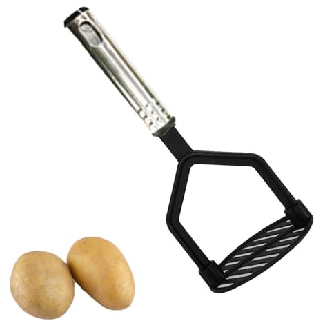 Potato Masher, Food Crusher, Potato Crusher Tool – Ergonomic Handle, Heavy-Duty, Ideal for Mashed Potatoes, Vegetables & More