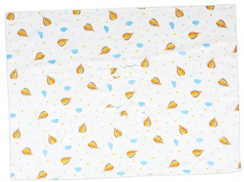 KOMBIUDA Housse de Poussette en Coton, Pare-soleil Respirant pour Nacelle et Poussette, Protection Uv, Usage Extérieur la Maison | Motif Montgolfières, Usage Intérieur et Extérieur, Effet D’ombre, Style Simple et Délicat