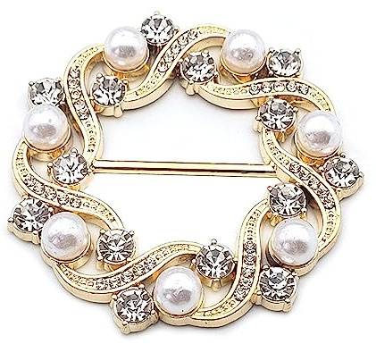Clip De Anillos Para Bufanda Clips Para Camiseta Para Mujer Redondos Diamantes De Imitación Para Corbata Clips Con Hebilla Soporte Para Abrigo De Ropa Clip Para Anillo De Corbata