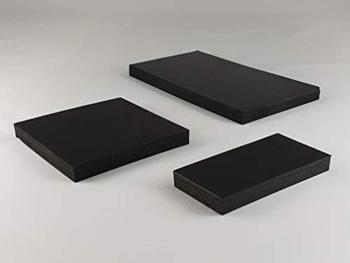 Tapis en caoutchouc 150 x 150 mm / 10 mm d'épaisseur Tapis anti-vibrations pour machine à laver/mixeur haute performance